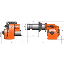 Καυστήρας διβάθμιος Baltur TBL 60P Πετρελαίου 600kW