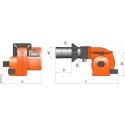 Καυστήρας διβάθμιος Baltur TBG 45P + MB 412 Αερίου 450kW