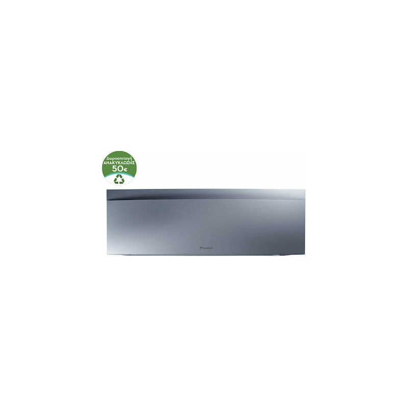 Daikin Emura FTXJ25AS / RXJ25A Κλιματιστικό Inverter 9000 BTU A+++/A+++ Silver Daikin Emura FTXJ25AS / RXJ25A Κλιματιστικό Inverter 9000 BTU A+++/A+++ Silver