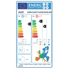 AUX Q-Series Κλιματιστικό Inverter 24000 BTU A++/A+ με Ιονιστή και WiFi Grey