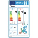 Midea Gaia 12HRFN8-I/12HRFN8-O Κλιματιστικό Inverter 12000 BTU A+++/A++ με WiFi Grey