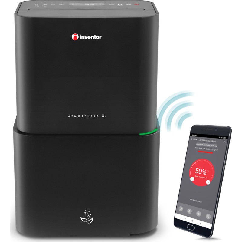 Inventor Atmosphere XL Αφυγραντήρας με Ιονιστή και Wi-Fi 25lt Inventor Atmosphere XL Αφυγραντήρας με Ιονιστή και Wi-Fi 25lt