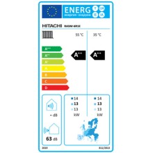 Hitachi Yutaki-M RASM-6R1E Αντλία Θερμότητας 16kW Τριφασική 60°C Monoblock