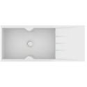 Ένθετος Νεροχύτης από γρανίτη Crown Quadra 116x50cm Titanium γκρι